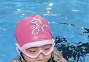 特步（XTEP）儿童泳镜大框高清防雾防水男童潜水泳镜泳帽套装女孩专业游泳眼镜 梦幻粉紫+舒适PU泳帽 实拍图
