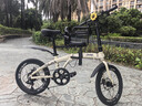 JEEP吉普折叠自行车带娃母子车20寸男女城市通勤折叠车亲子车-爱L200 胡椒白【车+安全座椅】经典款-铝合金车架 20寸（建议身高145-185CM） 7速 实拍图