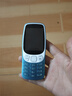 诺基亚（NOKIA）3210 4G 移动联通电信广电全网通 2.4英寸双卡双待 直板按键学生功能机备用手机 蓝色 实拍图