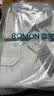 罗蒙（ROMON）纯色商务职业正装男士白衬衫工装外套长袖衬衣男CS108白色4XL 实拍图