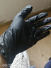 爱马斯（AMMEX）一次性手套丁腈100只大号加厚耐用防水实验室防护厨房黑色手套 实拍图