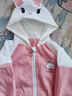 G.duck童装女童外套春秋季新款一岁宝宝衣服小童女孩兔子夹克衫休闲装 粉色【0479】 90 (建议身高80-90 1岁半-2岁) 实拍图