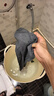 京东京造 10A抗菌100%新疆棉纯棉毛巾全棉2条装 不易掉毛吸水洗脸巾 灰+蓝 实拍图