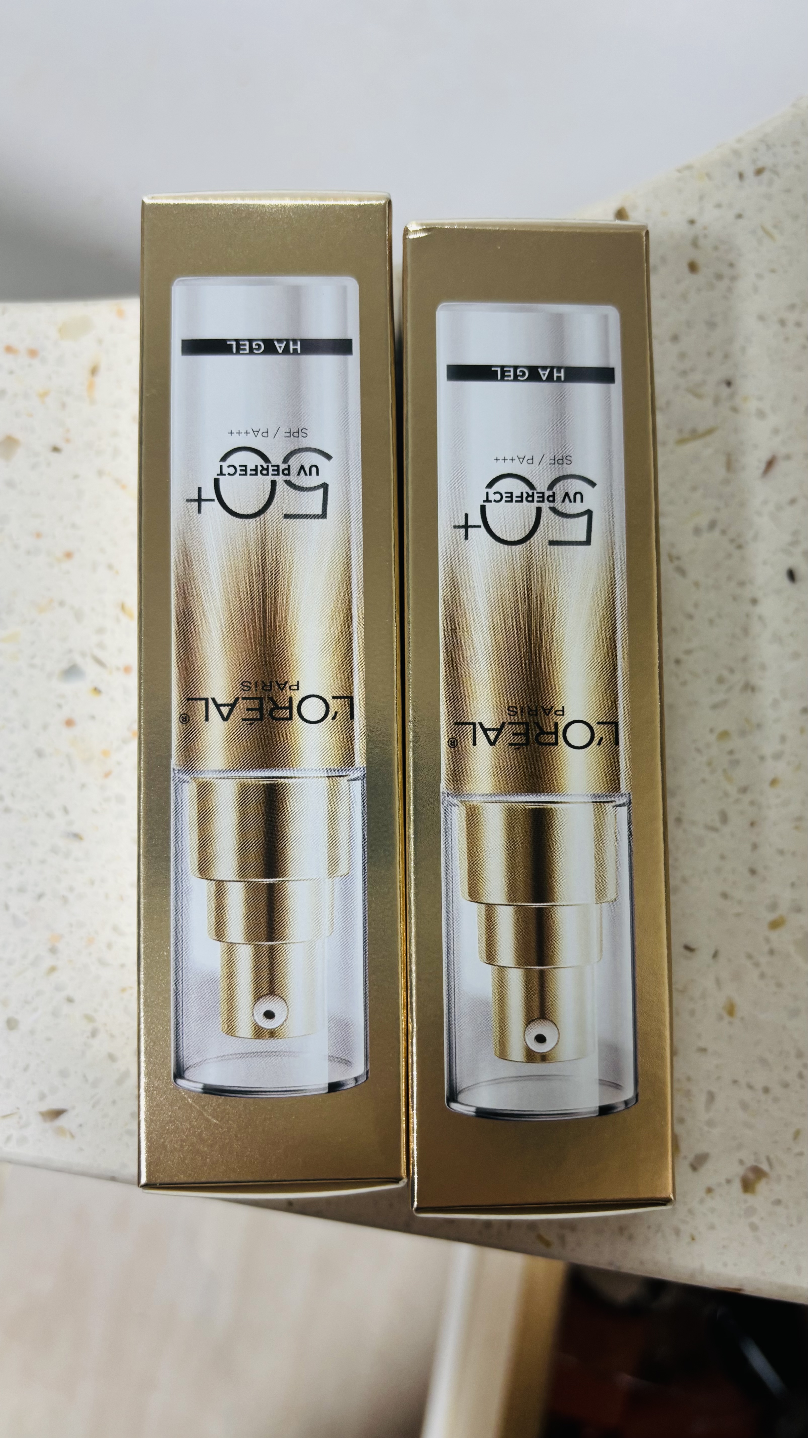 欧莱雅小金管清爽版防晒霜30ml*2生日礼物隔离高倍面部男女 实拍图