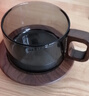 CLITON日式咖啡杯碟套装高档下午茶礼盒装高颜值木托咖啡玻璃杯碟勺套装 实拍图
