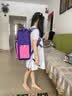 UEK小学生书包减负护脊书包女生儿童3-6年级背包英伦双肩包深紫色 实拍图