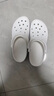 卡骆驰（CROCS）贝雅卡骆班洞洞鞋|205089 白/深蓝-126   43 (270mm)   实拍图