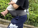 babycare腰凳婴儿背带3D透气面料单手操作解放双手0-36月卡斯尔灰 实拍图