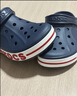 卡骆驰（CROCS）贝雅卡骆班洞洞鞋轻便耐磨一脚蹬休闲鞋女鞋时尚沙滩鞋|205089 深蓝/辣椒红-4CC(含智必星) 43 (270mm) 实拍图