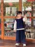 G.duck小黄鸭童装女童秋装套装儿童牛仔马甲衬衫三件套洋气女孩宝宝衣服 蓝色 90 建议1~2岁【 80-90cm】cm 晒单实拍图