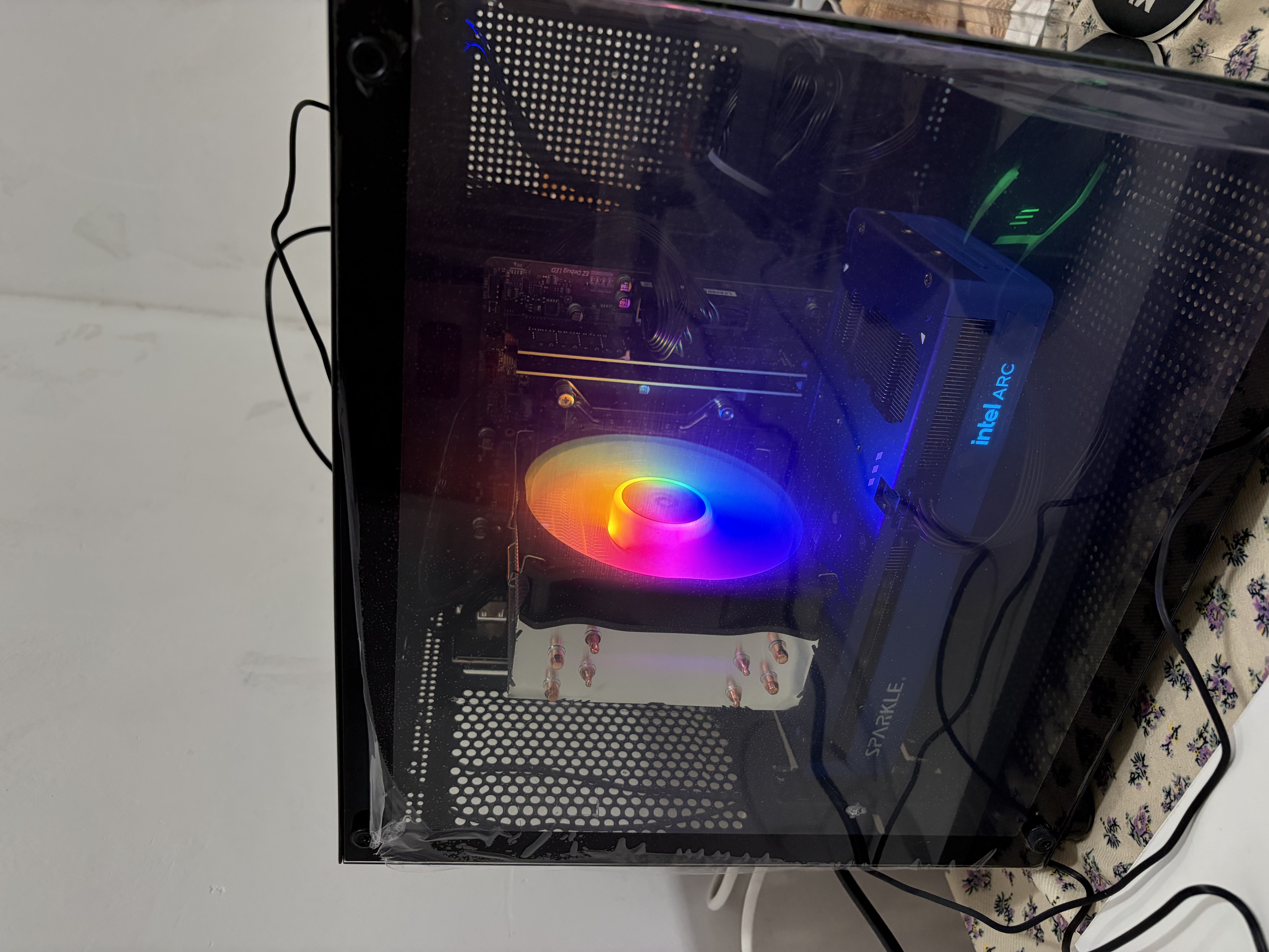 微星（MSI）酷睿i5 12400F/14400F/5060Ti/4060/3060三角洲打瓦游戏办公企业电竞直播台式电脑主机组装DIY整机 套九：i5 14490F丨1TB丨RTX5060 实拍图
