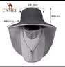 骆驼（CAMEL）户外遮阳渔夫帽男女全脸大帽檐防紫外线防晒帽1152253014远山灰 实拍图