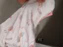 婧麒（JOYNCLEON）婴儿夏薄款衣服纯棉提花男女宝宝七分袖家居服连体衣儿童睡衣 云端奇遇记【七分袖-提花透气】夏款 100cm (偏大,建议选小一码) 实拍图