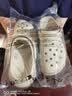 CROCS卡骆驰檀健次同款经典泡芙洞洞鞋轻便舒适男女同款花园鞋|207521 骨白色-2Y2(含智必星) 35 (210mm) 实拍图