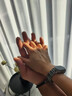 Colaivkloia情侣手链男女款钛钢转运珠编织皮绳手饰品情人节生日礼物送男女友 T1k0325转运珠手绳【男女同款】 19CM【106-130】 实拍图