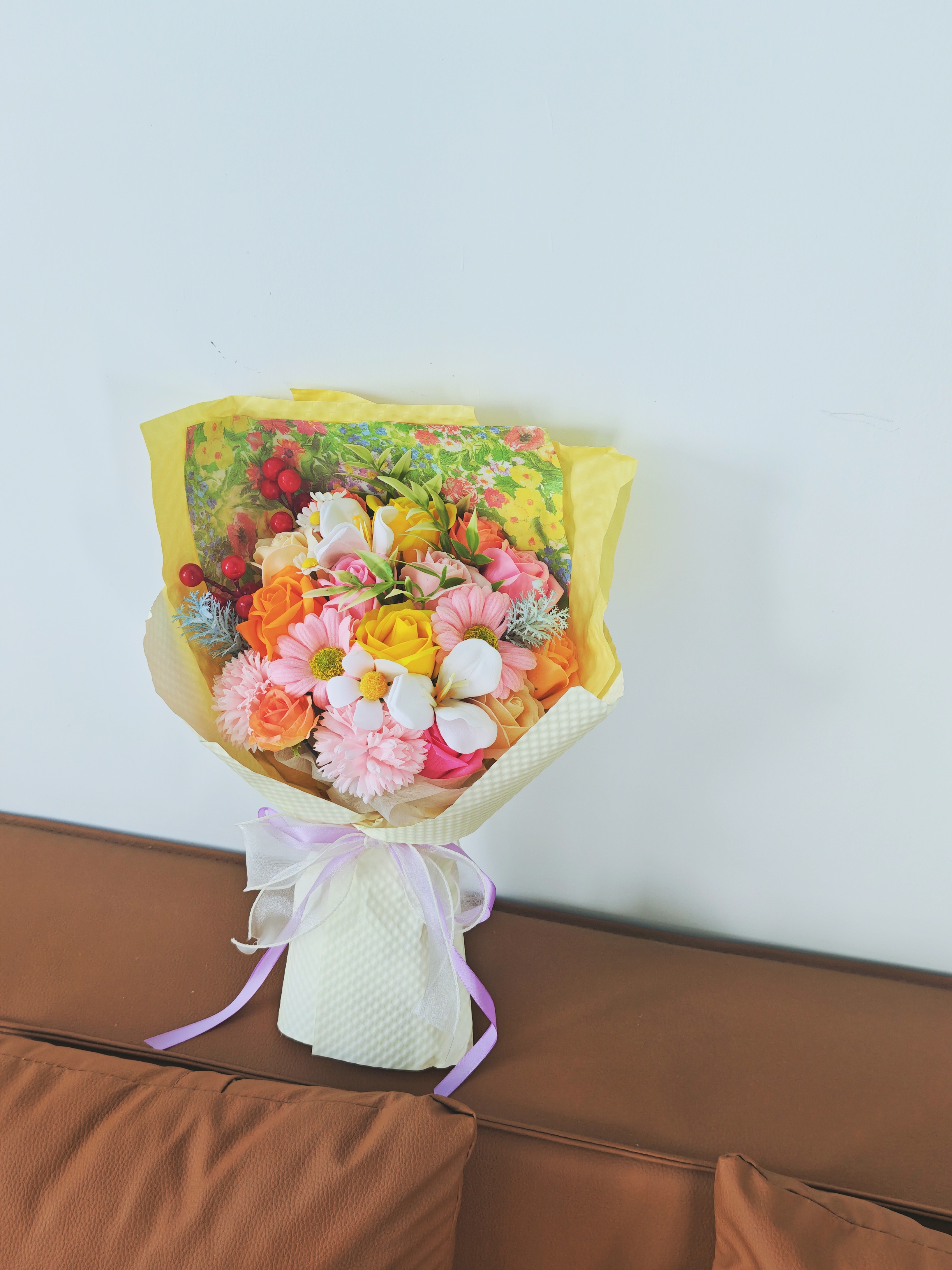 甜蜜点 21朵永生花香皂花束生日礼物七夕情人节送女友小众高级感教师节 实拍图