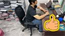 得力（deli）4900SP人体工学靠背电脑椅 舒适后仰办公椅 可升降舒棉坐垫 黑 实拍图