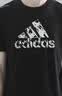 阿迪达斯（adidas）【特价清仓】夏季男女同款短袖男T恤跑步健身运动速干 黑白 2XL 实拍图