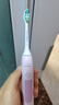 飞利浦（PHILIPS）【七夕情人节礼物】声波电动牙刷 送女友 钻石3系 5倍洁齿5种模式 洁净刷头*2   HX5171/04粉 实拍图