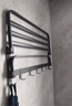 百悍毛巾架免打孔卫生间置物架浴室挂件厕所浴巾架套装卫浴洗手间收纳 实拍图