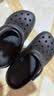 卡骆驰（crocs）经典Clog男女洞洞鞋一脚蹬沙滩鞋 黑色  35  实拍图