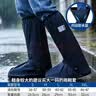 安达通 雨鞋套防水防雨鞋套户外防沙防滑耐磨男女高筒靴套 L码40-42 实拍图