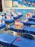 梓晨小学生桌布桌罩课桌套罩学校教室长方形学习桌专用蓝色桌套书桌垫 实拍图