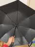 京东京造 黑武士Plus雨伞大号加固加厚结实抗风三折伞25寸115cm黑 实拍图