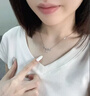 老凤祥银项链女款2026新款轻奢高级感七夕情人节礼物送女友老婆银吊坠 穗穗平安项链/玫瑰花礼盒 时尚礼品/配送国家级实验室质检证书/女生礼物 实拍图
