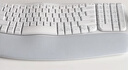 罗技（Logitech）Wave Combo 无线人体工学键鼠套装 垂直鼠标 无线蓝牙鼠标 办公键盘 无线键盘 蓝牙键盘 白色 实拍图