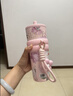 世大家明星同款保温杯女士水杯送女朋友老婆生日礼物高颜值大容量吸管杯 实拍图