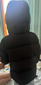 保姆鹅  【风墙】儿童羽绒服宝宝中长款护脸加厚外套保暖童装[NG2664] 炭黑 110 实拍图