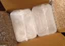 美丽雅一次性饭盒方形1000ml*50套 快餐外卖打包野餐盒碗加厚带盖塑料 实拍图