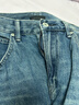 优衣库宽松廓形牛仔裤常规款女装男装/弯刀镰刀裤482280 487973 482280/67海蓝色 25 /160/64A 实拍图
