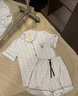 维多利亚的秘密（Victoria's Secret）维密 杨幂同款 缎面水光绸丝滑短袖凉感印花家居服套装睡衣女 实拍图