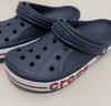 卡骆驰（CROCS）贝雅卡骆班洞洞鞋轻便耐磨一脚蹬休闲鞋女鞋时尚沙滩鞋|205089 深蓝/辣椒红-4CC(含智必星) 44 (280mm) 实拍图