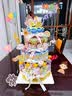 蚁恩零食蛋糕diy材料生日场景布置用品大人儿童装饰生日蛋糕周岁布置 吹泡泡女孩款 10寸四层胚子+方形底托+diy材料 实拍图