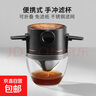 可重复使用咖啡过滤器双层不锈钢滤网可折叠外带手冲咖啡泡茶神器 小天使滤杯+杯托 实拍图