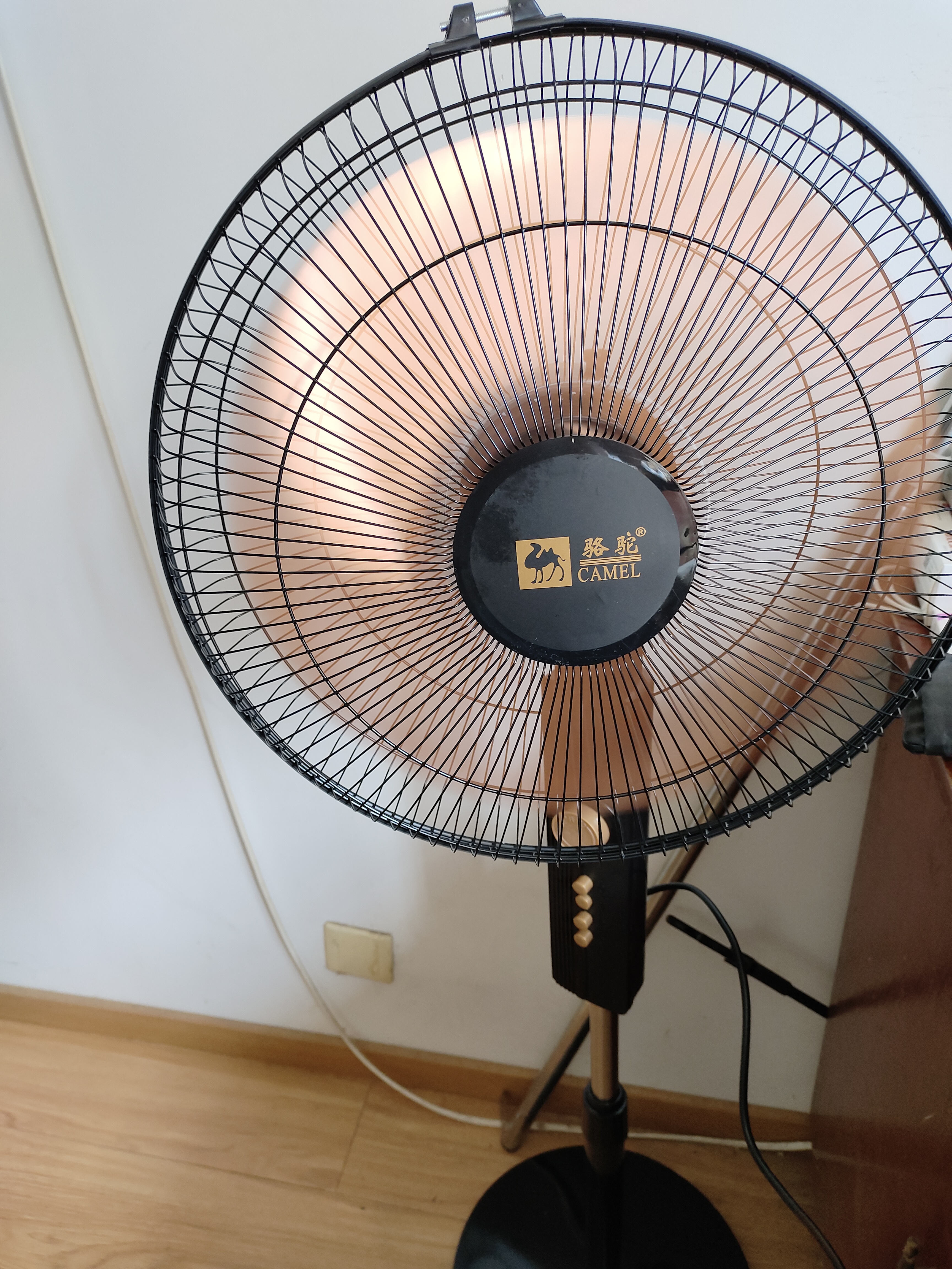 骆驼电风扇家用落地扇大风力轻音节能省电扇摇头机械定时台立两用办公室宿舍卧室工业电扇 16英寸机械款【铝叶】-定时-重底盘 实拍图