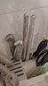 维简3件套不锈钢烤肉夹子牛排烤肉剪刀工具烧烤剪子厨房食品装备套装 实拍图