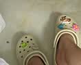 卡骆驰（CROCS）白鹿同款经典云朵洞洞鞋时尚百搭女鞋花园鞋|206750 骨白色-2Y2(含智必星) 38 (240mm) 实拍图