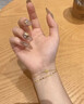 中国黄金（CHINA GOLD）黄金手链双层蝴蝶足金手链时尚转运珠七夕情人节礼物送女友送老婆 双层蝴蝶手链 约2.1g+品牌礼盒 实拍图