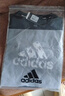 阿迪达斯（adidas）【特价清仓】夏季男女同款短袖男T恤跑步健身运动速干 黑白 XL 实拍图