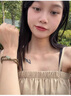 芯奢绿檀木手串男士纤细佛珠手链男古风小清新仙气檀香木手串文艺女款 手串+文玩袋 实拍图