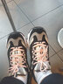 斯凯奇女鞋厚底松糕拼色老爹鞋熊猫鞋13143 黑色/灰色/BKGY 39  实拍图