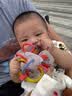 babycare宝宝牙胶磨牙咬胶婴儿玩具曼哈顿球星空手抓球6月+ 杜巴利红 实拍图