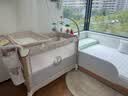 优乐博（ULOP）婴儿床移动拼接宝宝床一键折叠多功能带尿布台新生儿摇篮摇摇床 航空铝柱+5A级抗菌面料+布套可拆洗/星河金 哄睡神器婴儿用品活动晒图送椰棕床垫 实拍图