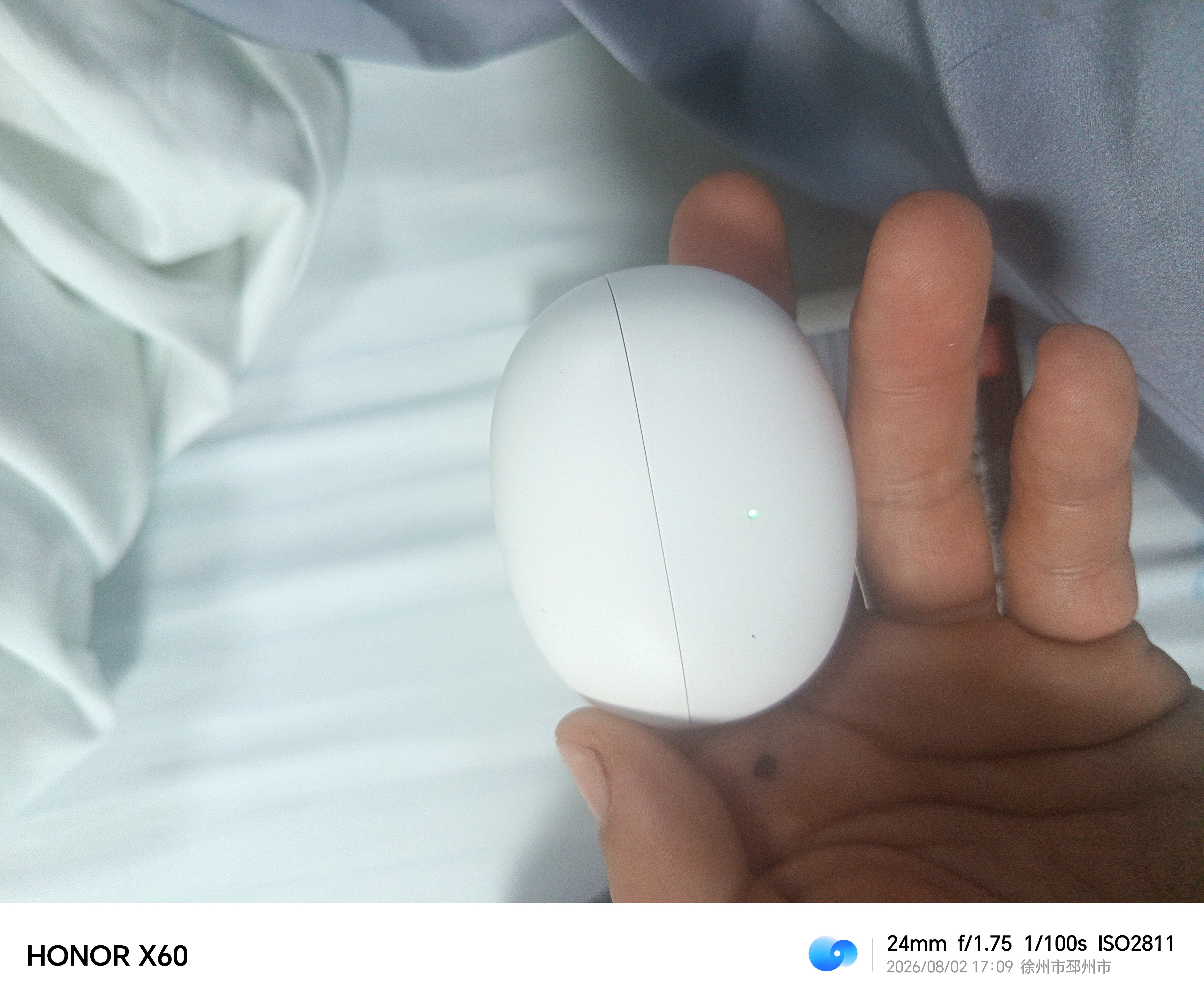 iKF Air Clip蓝牙耳机耳夹式无线开放式气传导不入耳全景声立体音hifi耳机健身运动超长续航经典白 实拍图