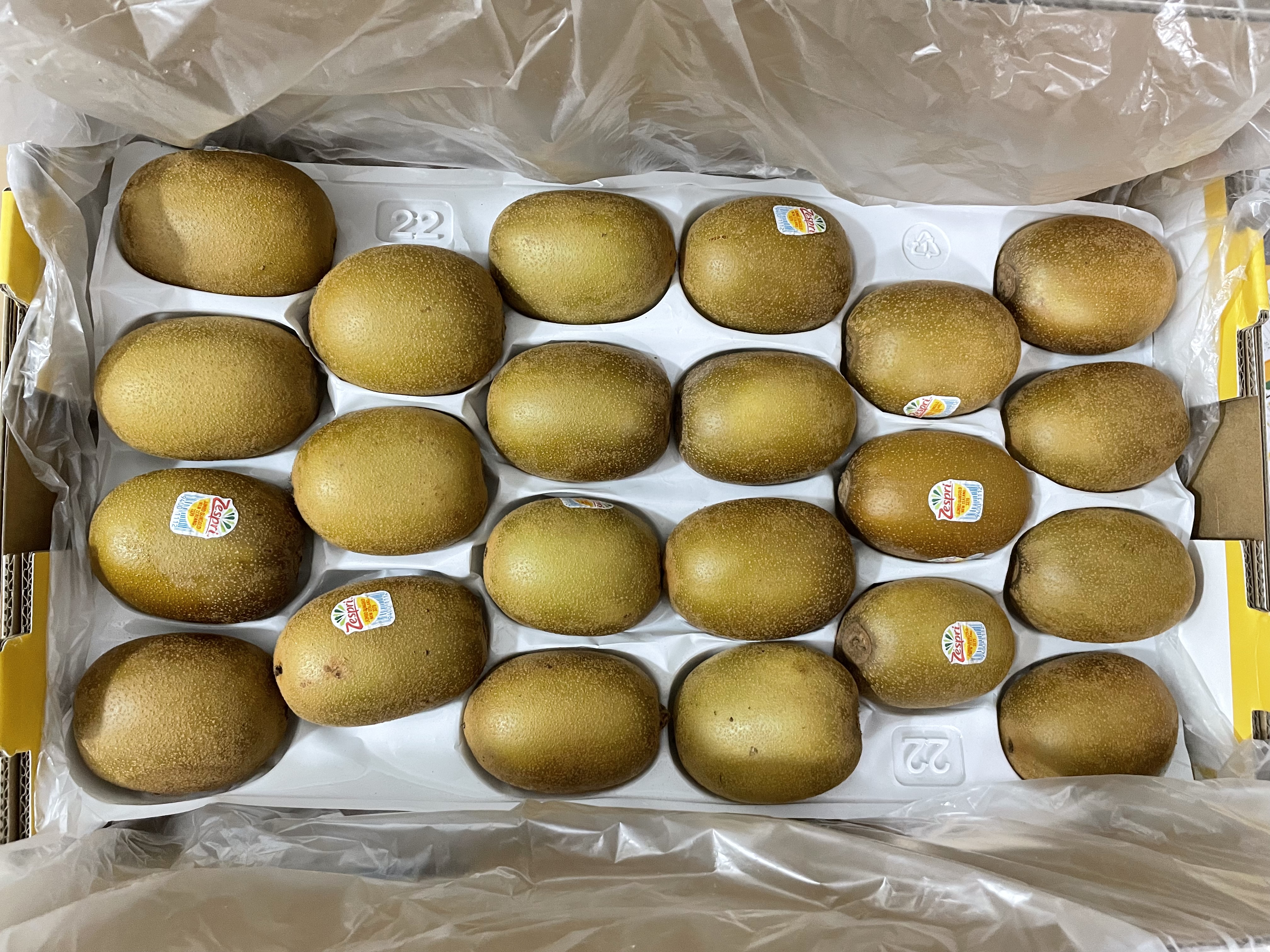 佳沛（zespri）新西兰阳光金奇异果巨大果22粒原箱单果146-175g 猕猴桃水果礼盒 实拍图