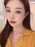戚小米纯999足银如意结耳钉女士螺丝拧扣养耳洞耳环睡觉免摘耳骨钉耳饰 银色大号一对【999足银】【90%人选择】 实拍图